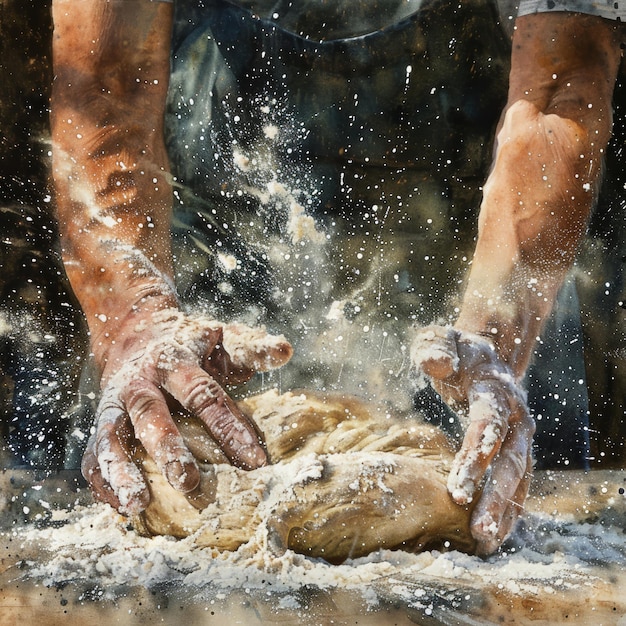 Baking fresh bread